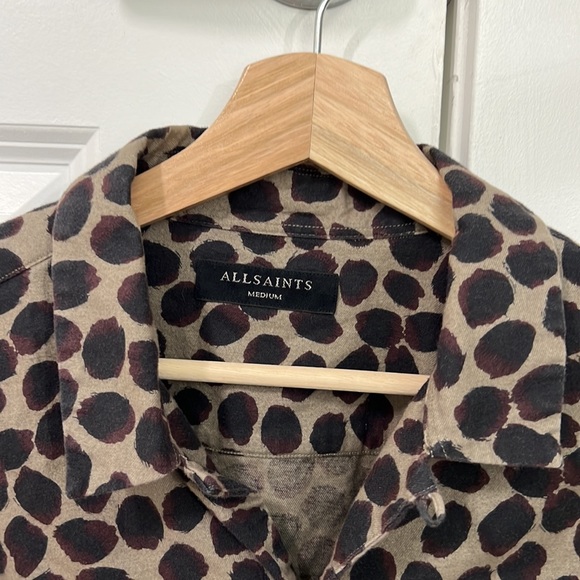 All Saints Leopard Button Up - Stunning - Picture 3 of 5